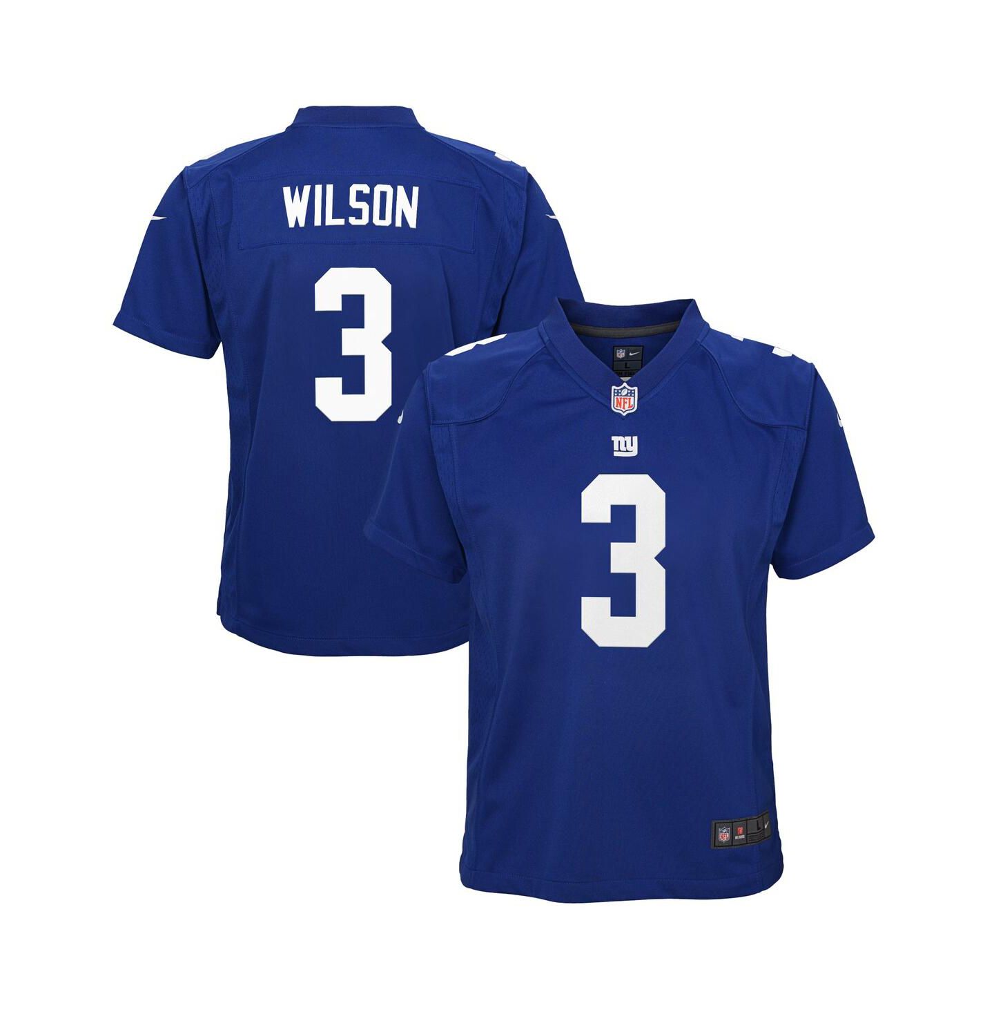 Детский топ Nike Russell Wilson Royal New York Giants Game Jersey — фото 1