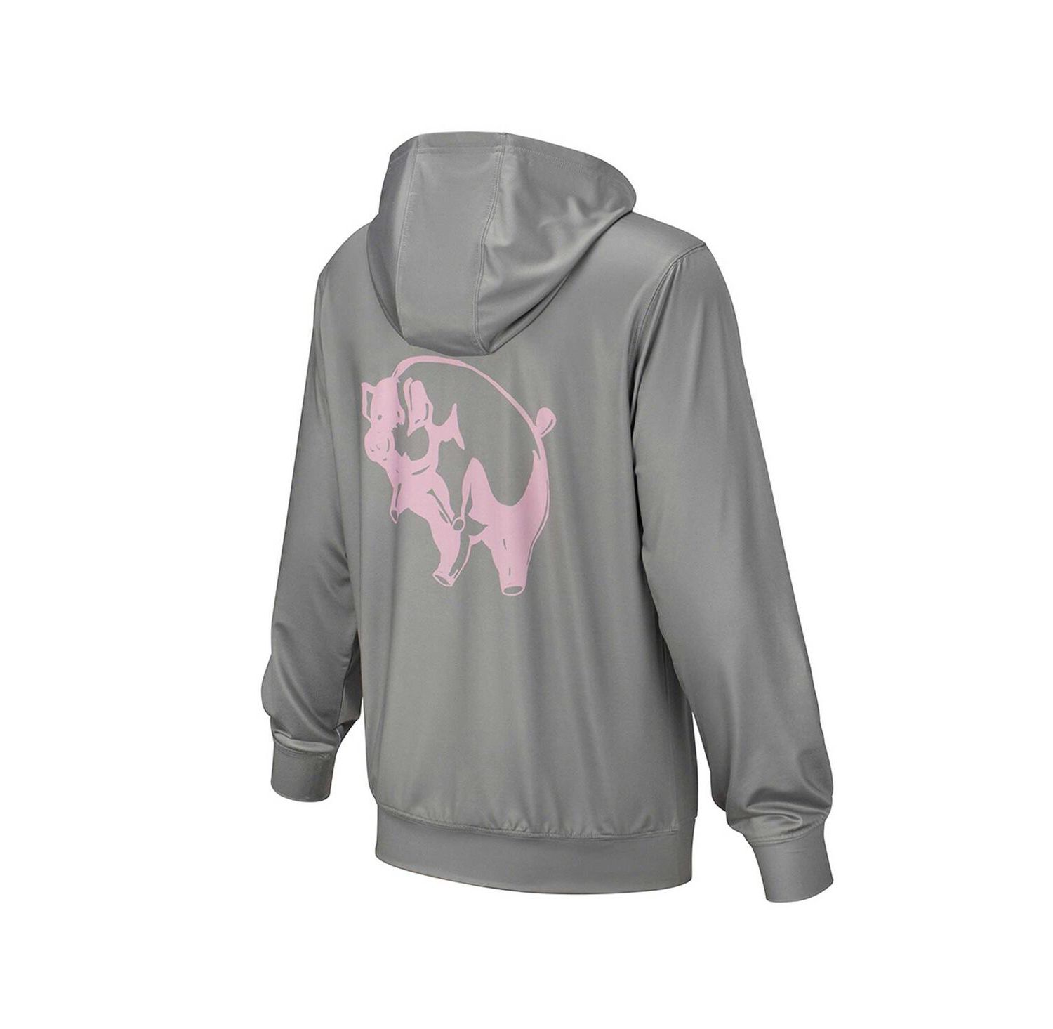 Men's and Women's Gray Pink Floyd Pigs Pullover Hoodie
