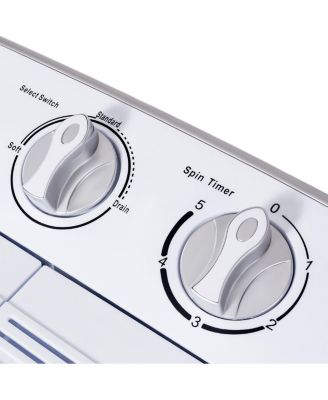 8lbs Compact Mini Twin Tub Washing Machine Washer Spinner