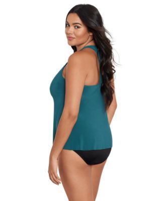 Plus Size Taylor Tankini Top - Palm Green