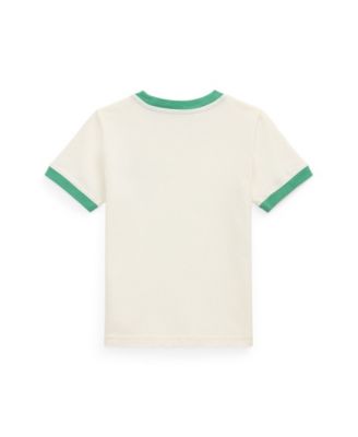 Toddler and Little Boys Logo Jersey Ringer T-Shirt