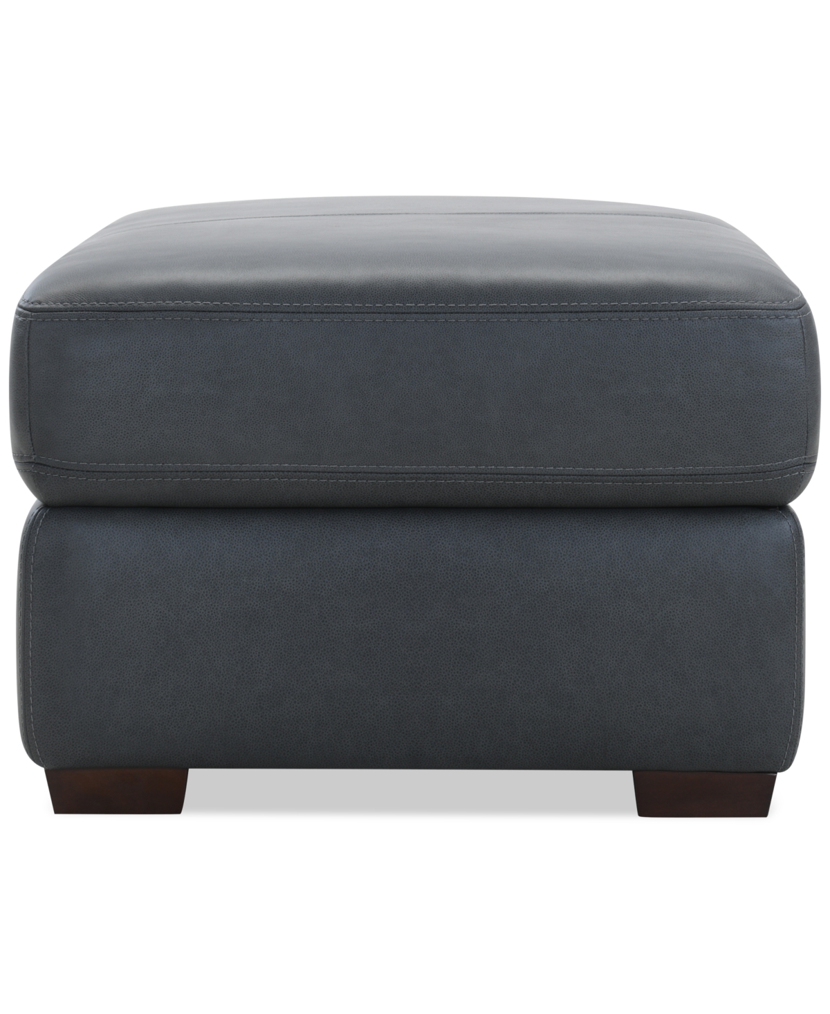 Macy's Ashlinn 43" Leather Storage Bench Ottoman, Exclusively At  In Gray