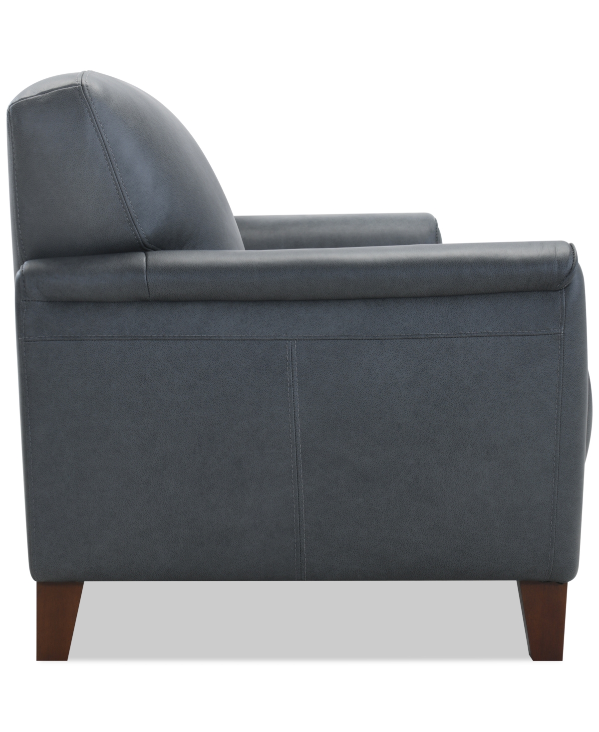 Macy's Ashlinn 82" 2 Seat Leather Sofa, Exclusively At  In Black