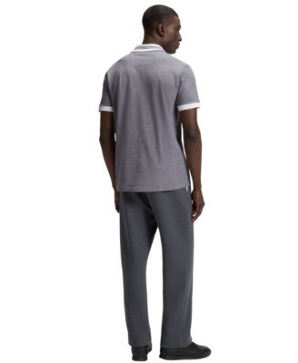 Men's Dot Print Cotton-Piqu&eacute; Polo Shirt