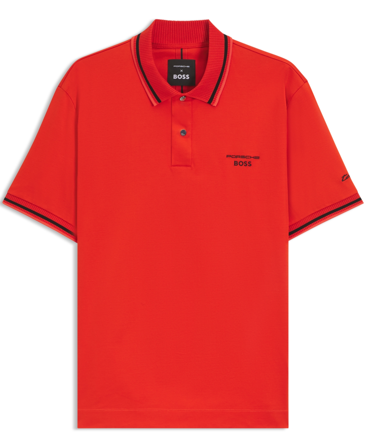 Hugo Boss Porsche X Polo Shirt In Cotton With Moisture Control
