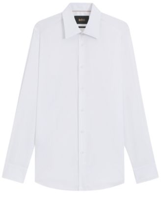 Men's Cotton Blend Slim-Fit Dress Shirt