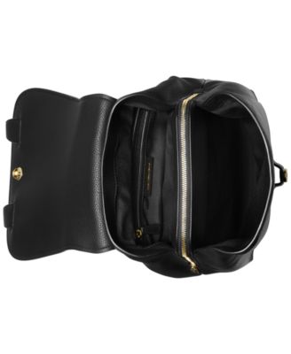 Quinn Medium Leather Flap Backpack
