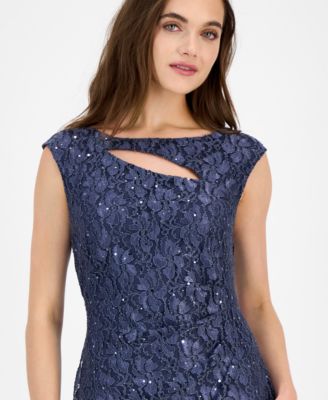 Women's Sequined-Lace Sheath Dress