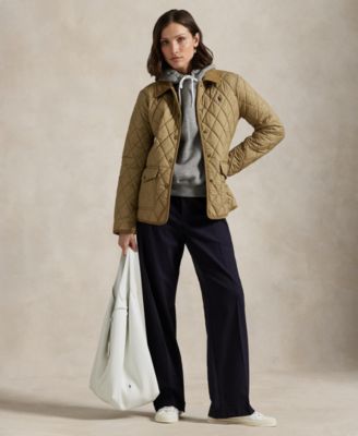 Women's Corduroy-Trim Quilted Barn Jacket