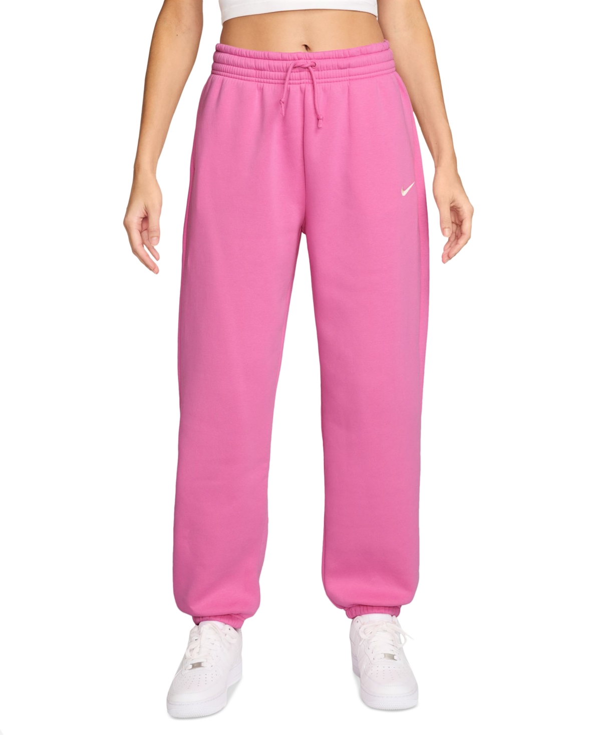 Nike Sportswear Phoenix Fleece High-waisted Oversized Sweatpants In Pink