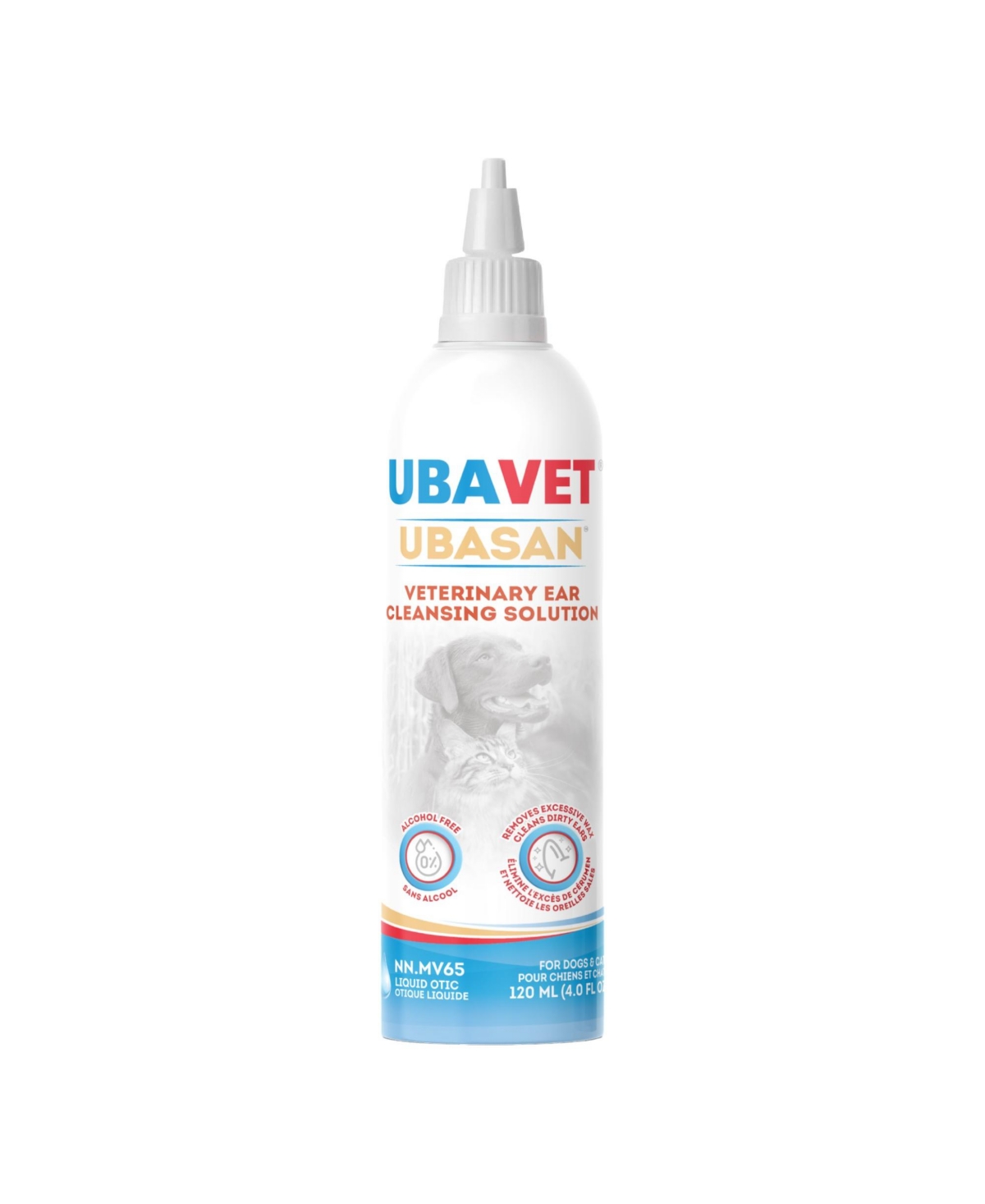 Ubasan Ear Cleansing Solution for Dogs & Cats &#x2013; (4 fl oz / 120ml)