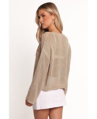 Women's Desiree Open Weave Knit Sweater