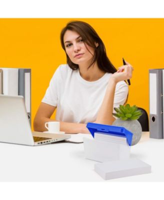 Index Cards Ruled Colored Heavy Weight Durable 3 X 5 Inch Plain Back Lined Note Cards for School Home and Office - 100 Cards - Enday