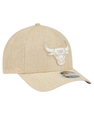 Men's Tan Chicago Bulls Injection Woven A-Frame 9FORTY Adjustable Hat