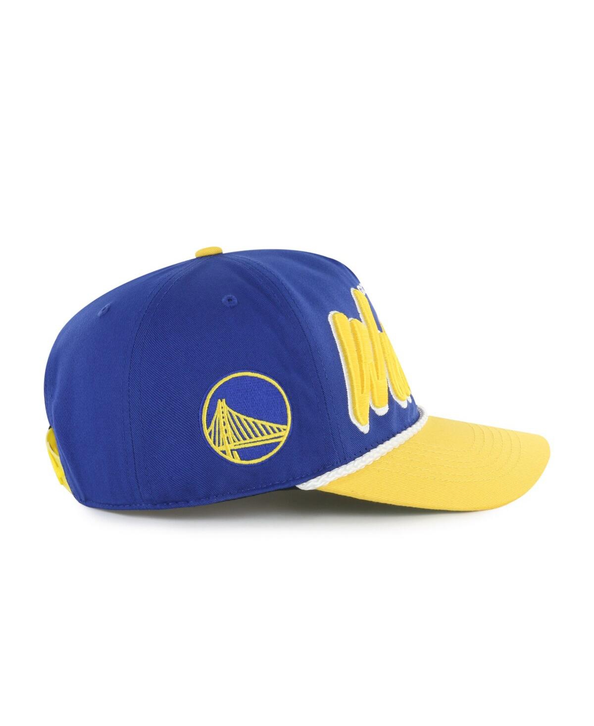 47 Brand Men's Royal/gold Golden State Warriors Dropshadow Rope Hitch Adjustable Hat