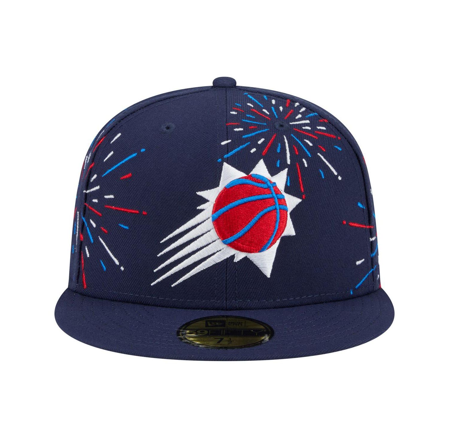 Men's Navy Phoenix Suns Americana Fireworks 59FIFTY Fitted Hat