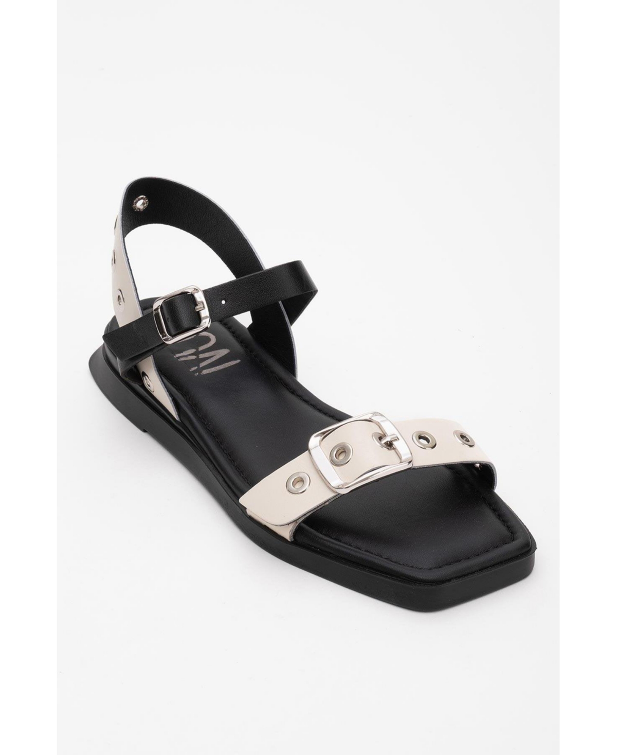 Mozes Leather Sandal (Women) - Beige leather