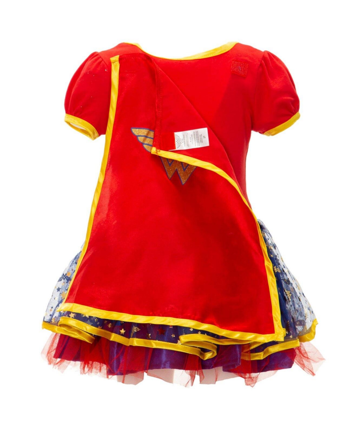 Justice League Wonder Woman Girls Cosplay Tulle Costume Dress Cape and Headband Infant to Big Kid