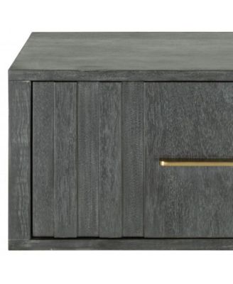 Low One Drawer Nightstand for Bedroom Small Bedside Table with Storage