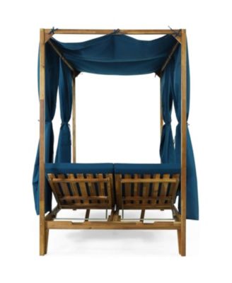 Streamdale Kenzie Outdoor Daybed With Adjustable Lounges And Curtains