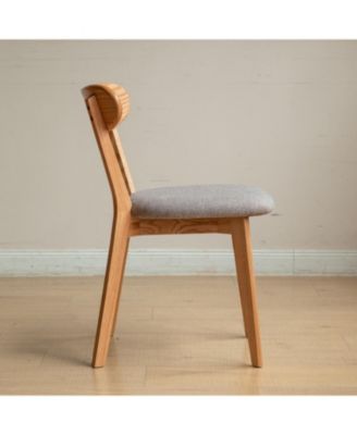 Oak Dining Chair, Set of 2 (North American, Natural Wood