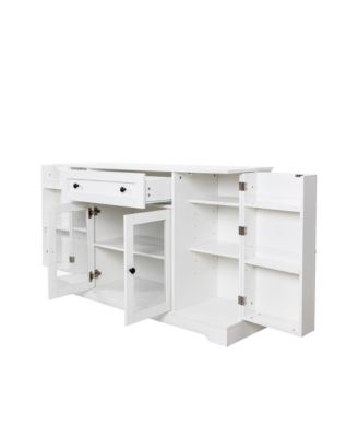 Modern Sideboard Buffet Cabinet with Storage, Adjustable Shelf, and Drawer