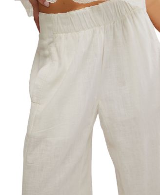 Women's Days End Linen-Blend Pull-On Pants