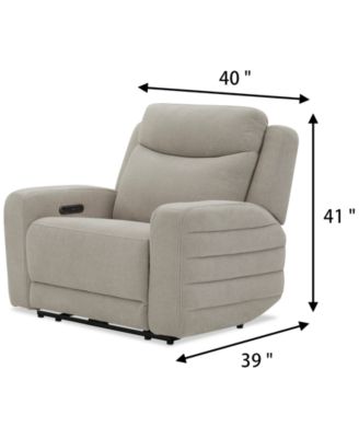 Kristyan Fabric Power Recliner with Power Headrest with Zero Wall & Heat Massage, Exclusively at Macy's
