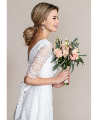 Women's Evie 3/4 Sleeve Knee Length Lace Dress