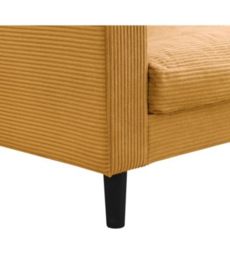 Modern Sofa with High Resilience, Wooden Frame - Orange Comfort