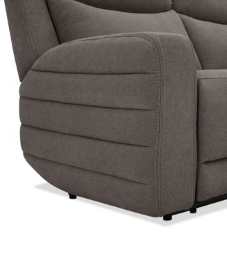 Kristyan 6-Pc. Fabric Sectional with 3 Power Motion Chairs and Console