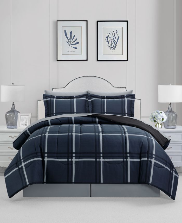 Sunham Casual Plaid 8 Pc. Comforter Sets