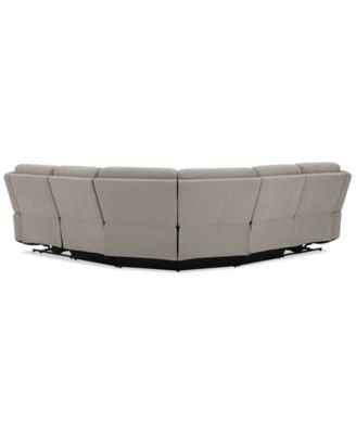 Kristyan 5-Pc. Fabric Sectional with 2 Power Recliners, Exclusively at Macy's