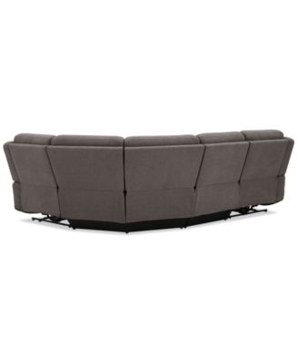 Kristyan 4-Pc. Fabric Sectional with with 2 Power Recliners, Exclusively at Macy's
