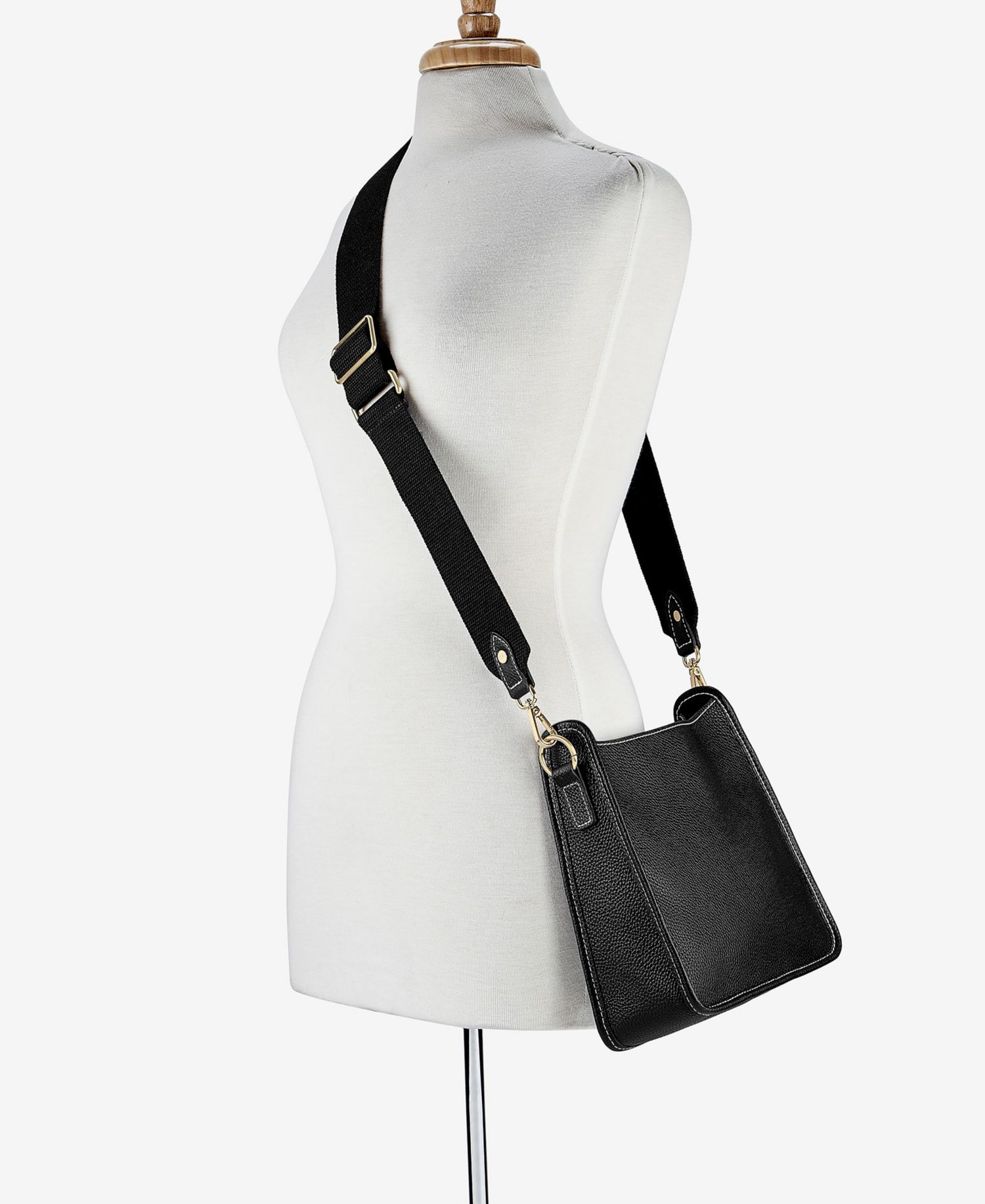 Elle Pebble Leather Crossbody Bag