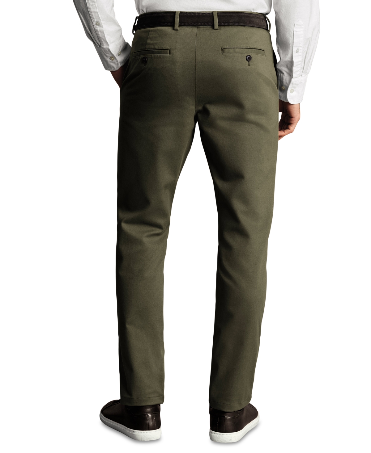 Charles Tyrwhitt Men's Ultimate Non-iron Chino Pants In Green