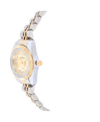 Women's Two-Tone 25mm Fluted Bezel Steel Bracelet Watch