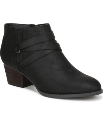 Women's Bryce Zip Round Toe Block Heel Short Boots