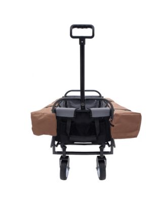 Collapsible Wagon Cart - 225lb Capacity, Black