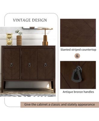 Sideboard with Adjustable Shelf, Handles & Legs