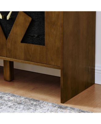 Mid-Century Modern Sideboard Buffet Cabinet - 60" Walnut