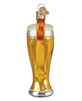 4.5" Adult Beverages Glass of Blue Moon Beer Ornament