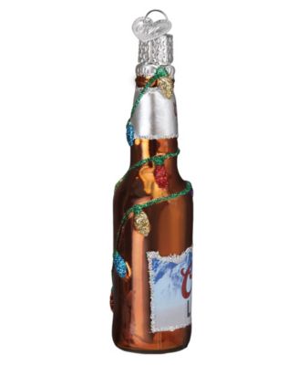 4.5" Adult Beverages Holiday Coors Light Beer Bottle Ornament