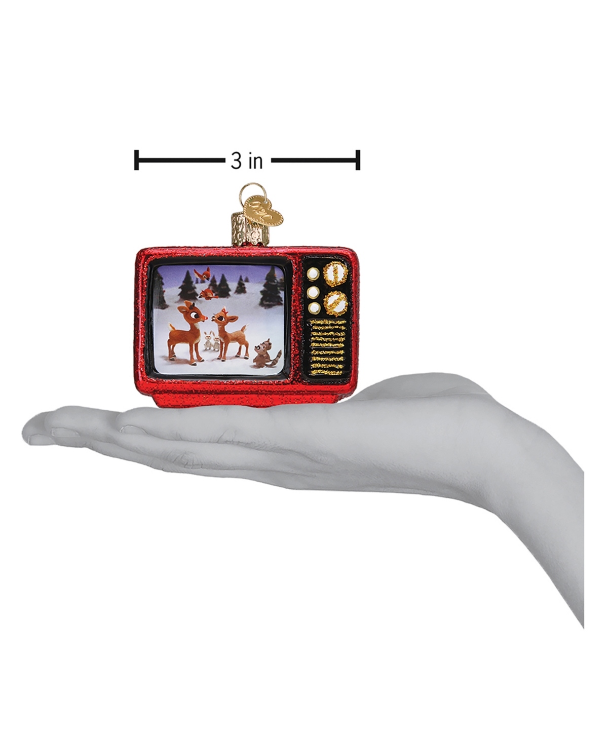 Old World Christmas 2.5" Rudolph The Red-nosed Reindeer Christmas Classic Ornament In Red
