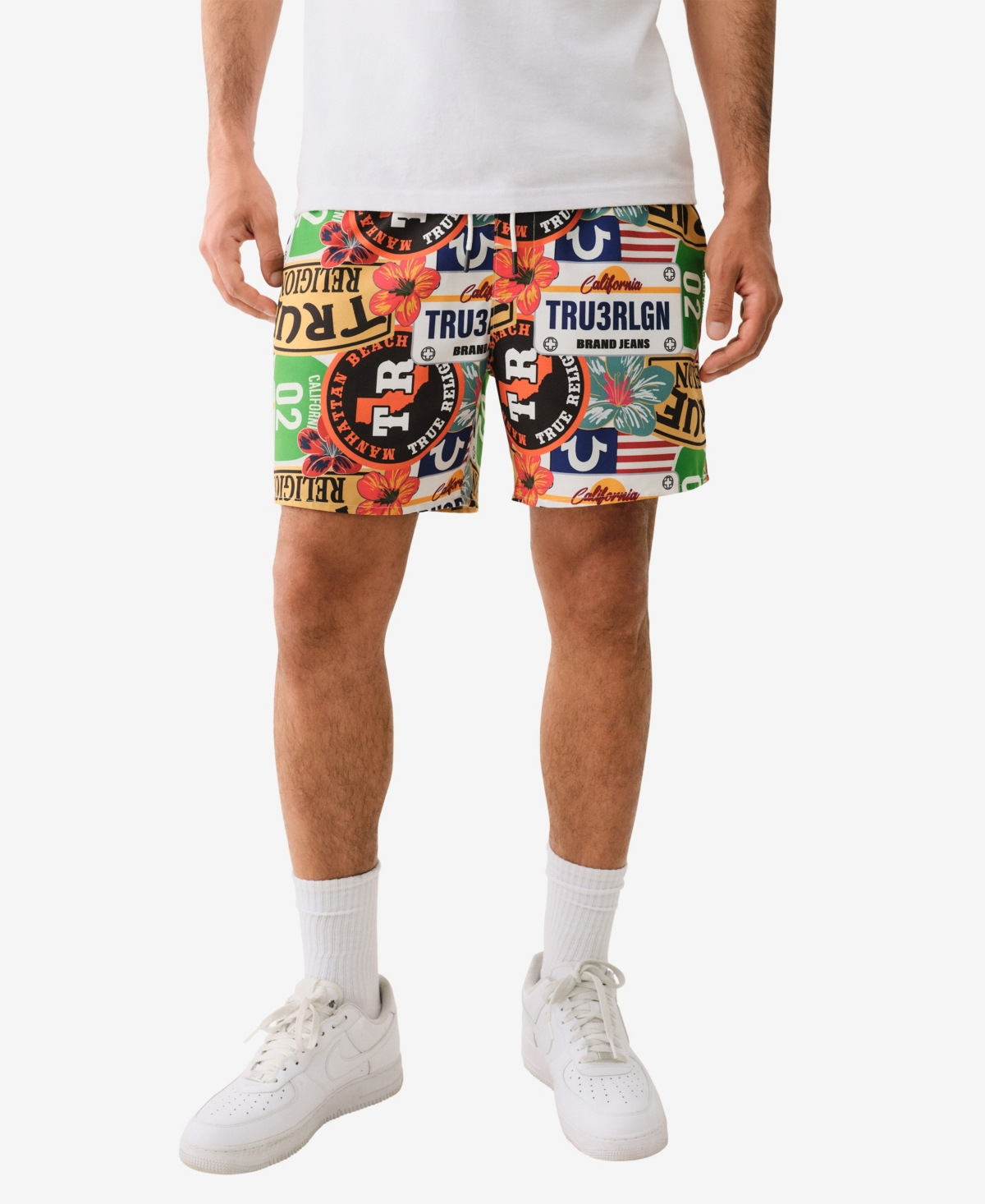 True Religion Men's Logo Board Shorts