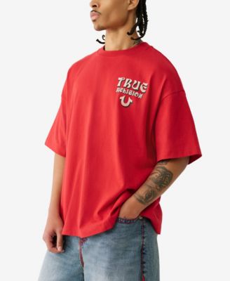 新品未使用⭐︎TRUE RELIGION クロップドTシャツ　Mサイズ True Religion Men's Short Sleeve Flock Oversized T-Shirt - Macy's