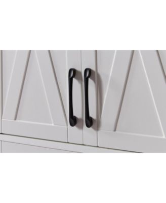 White 61" TV Cabinet with Storage - Living Room/Bedroom