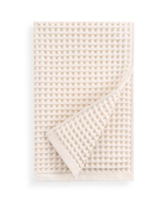 Yarn Dyed Waffle Unbleached Cotton Bath Towel Set