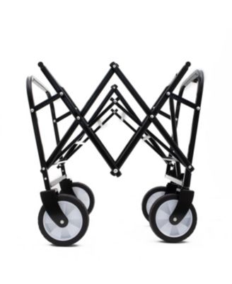 Collapsible Utility Wagon Cart - 225lb Capacity - Black