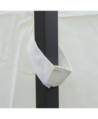 13x10 Outdoor Gazebo Canopy Tent w/ Mosquito Net - BEIGE